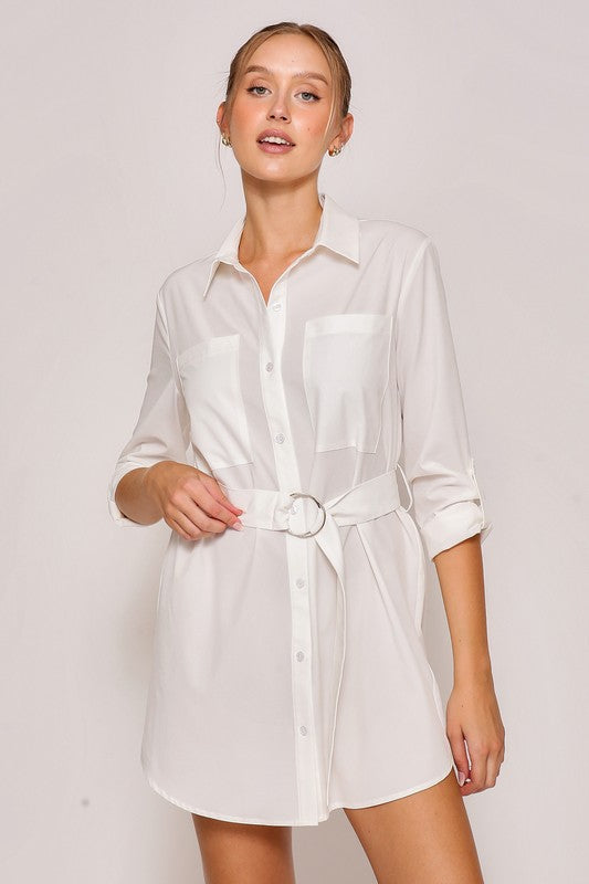 Miss Dependable Belted Tunic