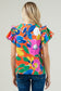 Keep Things Fresh Poplin Ruffle Top