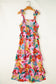 Floral Print Ruffle Tier Maxi Dress