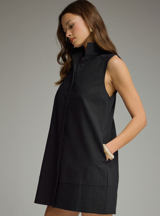 **MORE COLORS** ENTRO: Southern Standard Stand Collar Dress