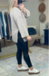 Crisp Morning Brushed Ribbed Knit Henley Top