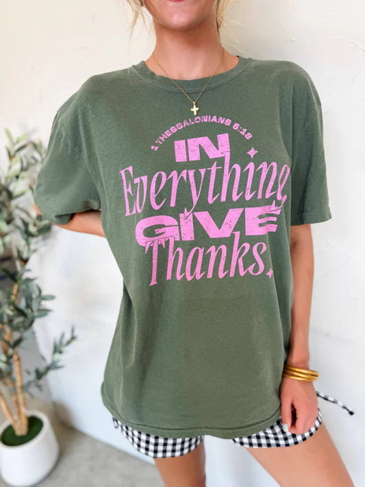 In Everything Give Thanks Graphic Tee