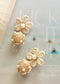 Sweet Retreat Raffia Flower Earrings