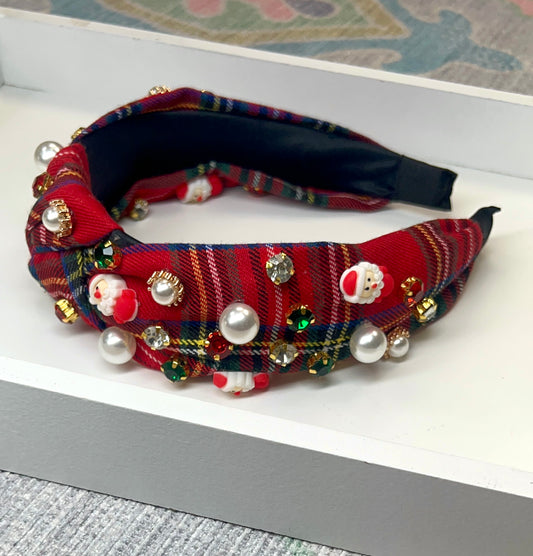 Like A Charm Tartan Knot Headband