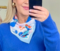 Her Wild Side Abstract Leopard Silk Neck Scarf