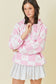 Properly Tied Pink Ribbon Pullover