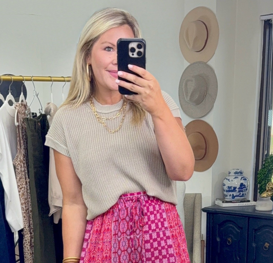 **MORE COLORS** Above All Crew Neck Knit Top
