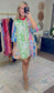 ENTRO: Brightside Botanica Print Belted Dress