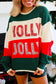 Holly Jolly Sequin Colorblock Sweater