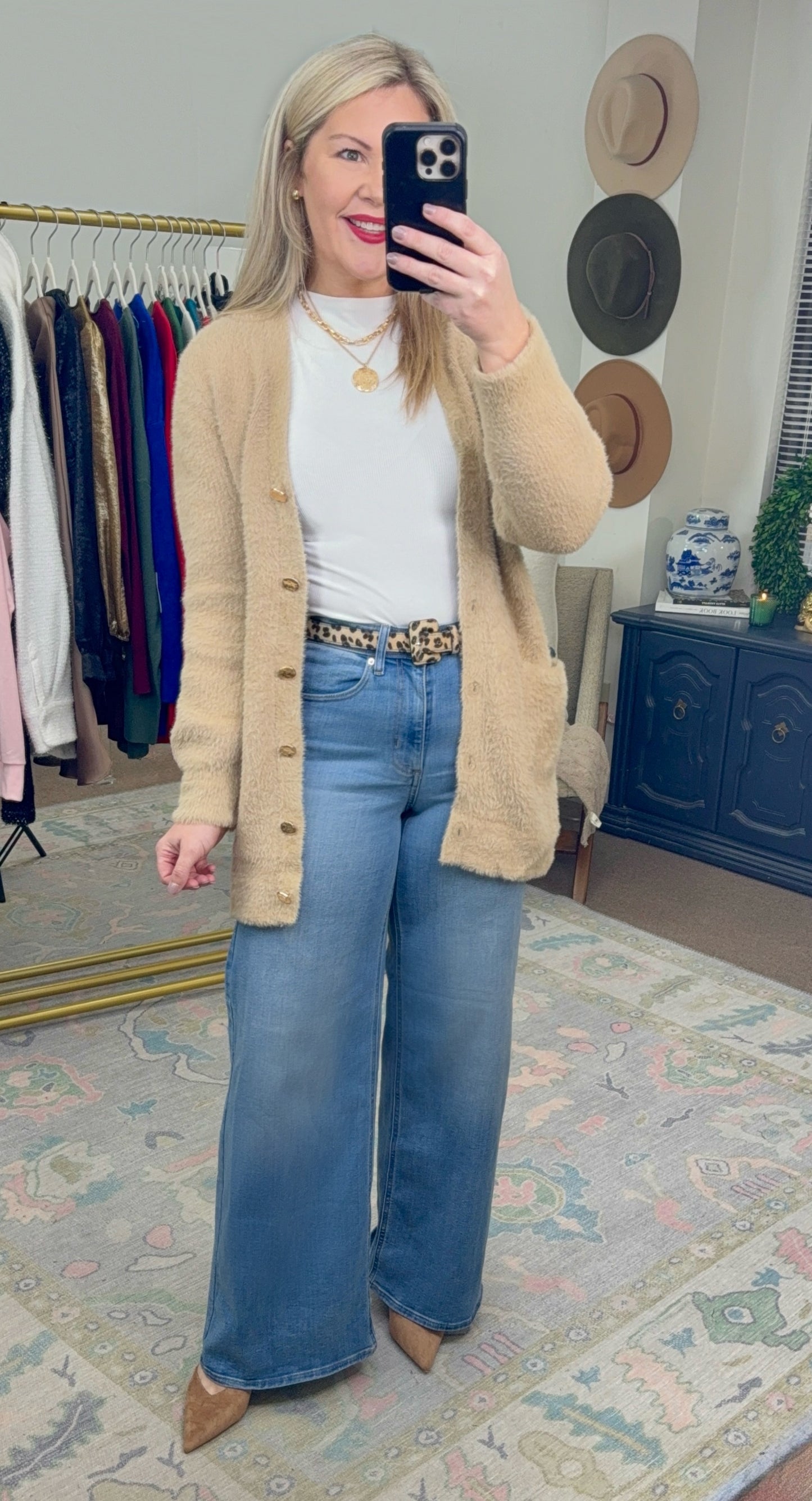 See You Layer Mohair Button Up Cardigan