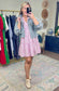 MUD PIE: Lilac Brekke Tiered Poplin Dress