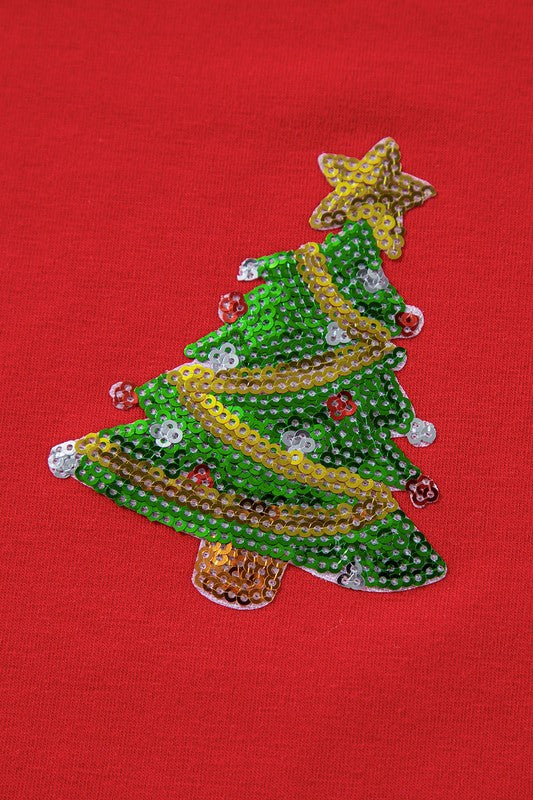 Oh Christmas Tree Sequin Tee