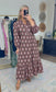 Petals & Prose Floral Print Midi Dress