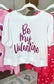 Be My Valentine Sequin Puff Sleeve Top
