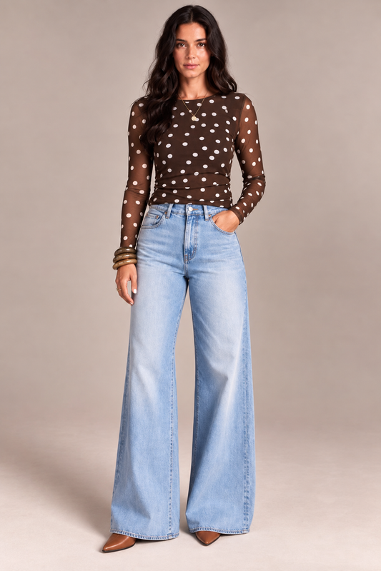 Hot Spot Polka Dot Top