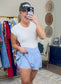 Serving Style Side Pleat Athletic Shorts