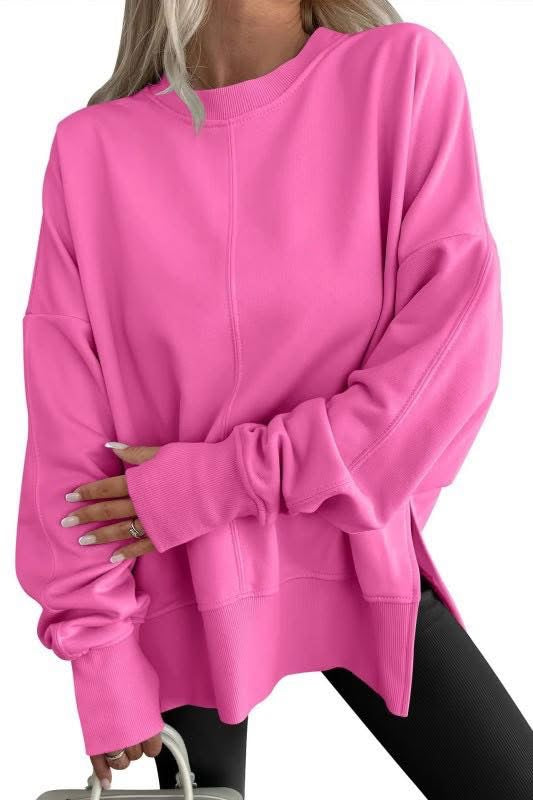 **MORE COLORS** Snug Life Split Hem Pullover