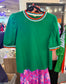 Lucky Me Color Block Puff Sleeve Top