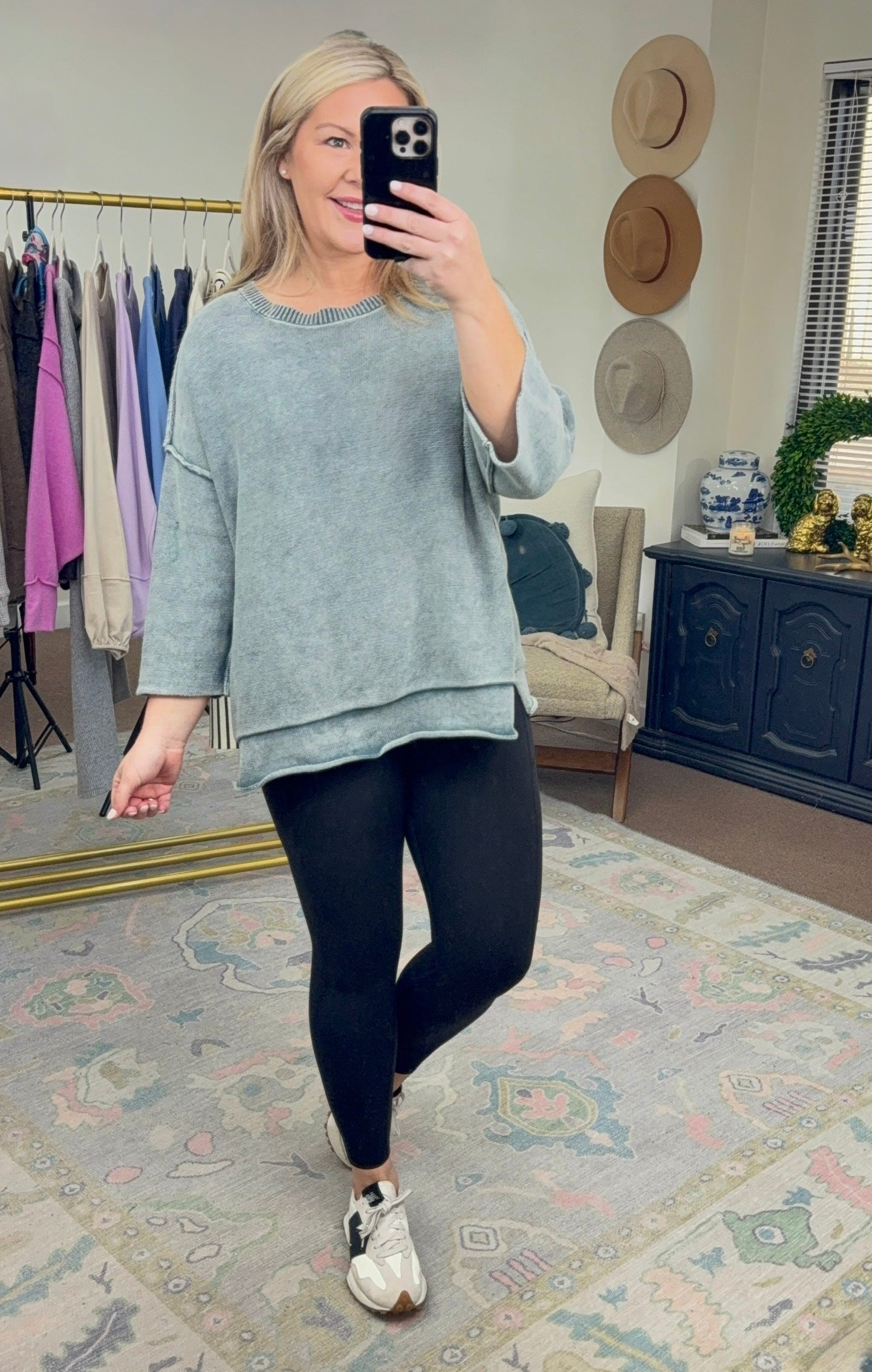 Take the Day Mineral Wash Knit Top