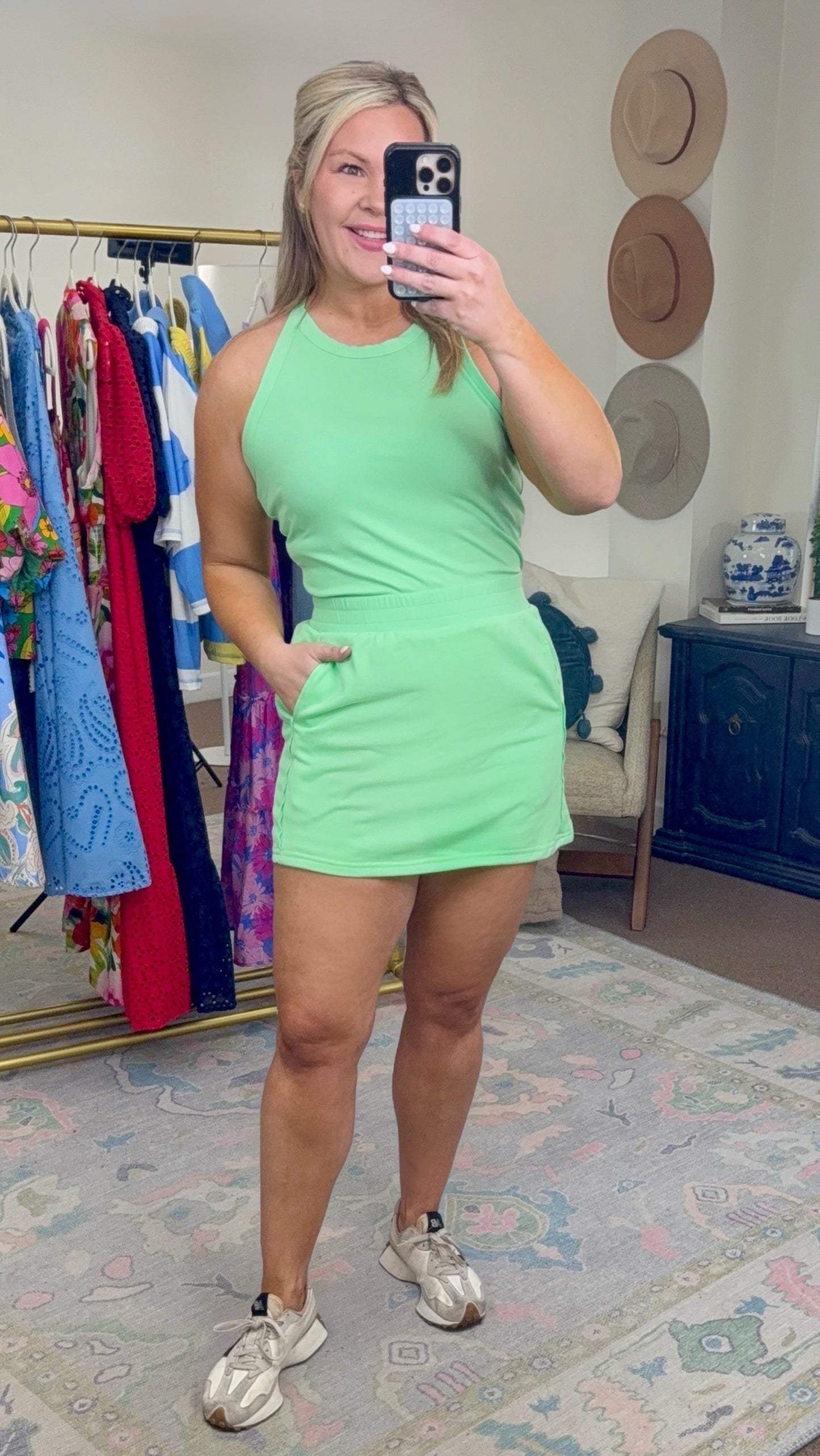 **MORE COLORS** Hot Girl Walk Ribbed Skort Set