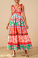 Sunny Day Soiree Print Tiered Dress