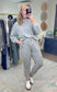Miles Pullover Top in Gray Leopard