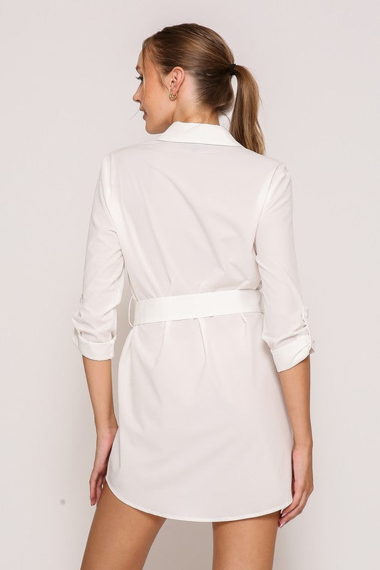 Miss Dependable Belted Tunic