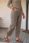 In Rare Form Animal Print Crop Barrel Jeans
