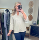 With Distinction Cream Stand Collar Blouse
