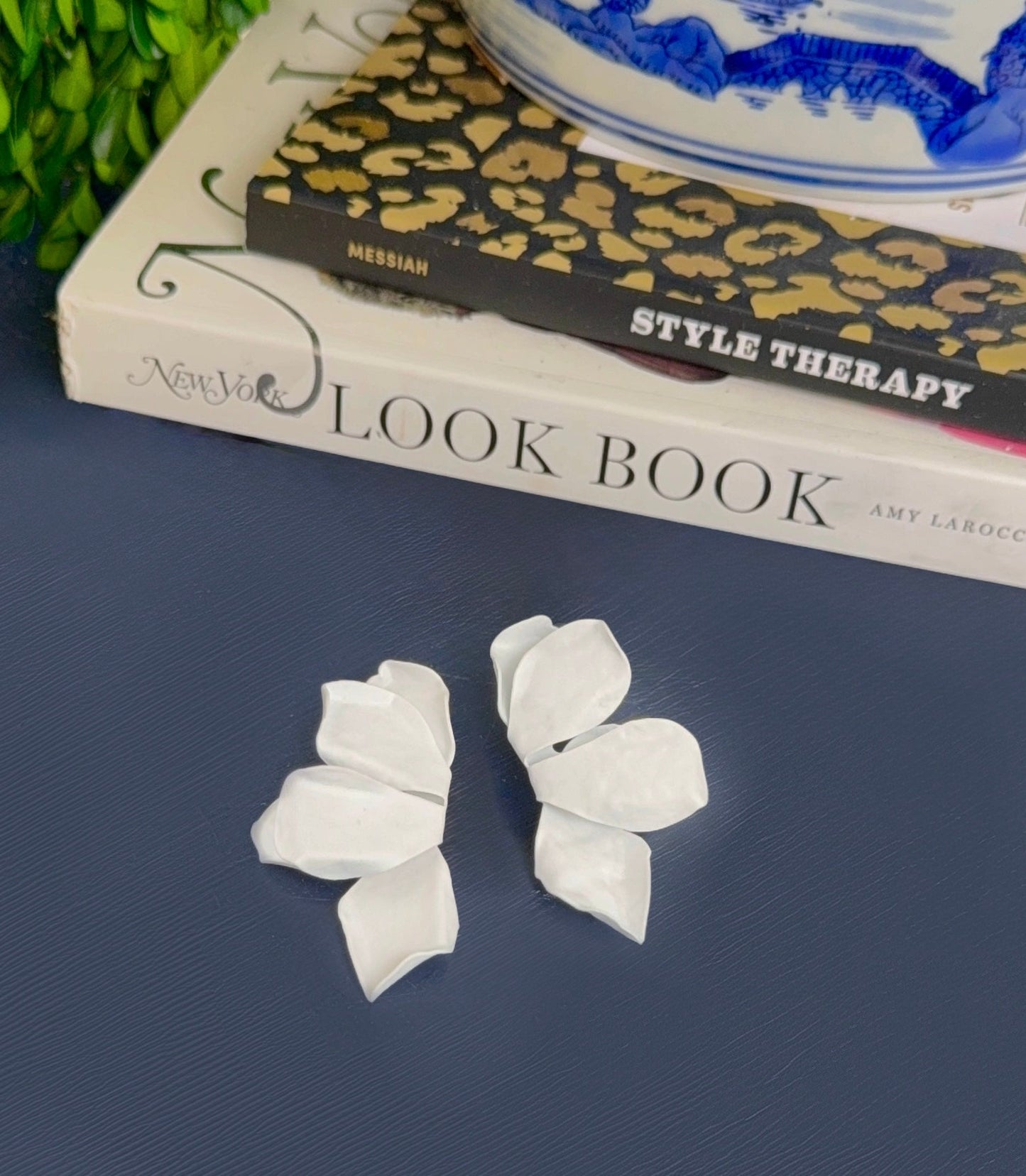 Sculpted Petals Flower Earrings