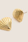Golden Tide Shell Stud Earrings