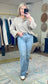 Crisp Morning Brushed Ribbed Knit Henley Top