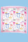 Everything Nice Bow Print Silk Neck Scarf