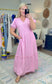 Look My Way Puff Sleeve Maxi Dress