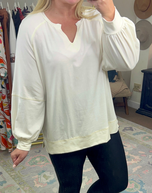 Not So Ordinary Balloon Sleeve Tee