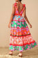 Sunny Day Soiree Print Tiered Dress