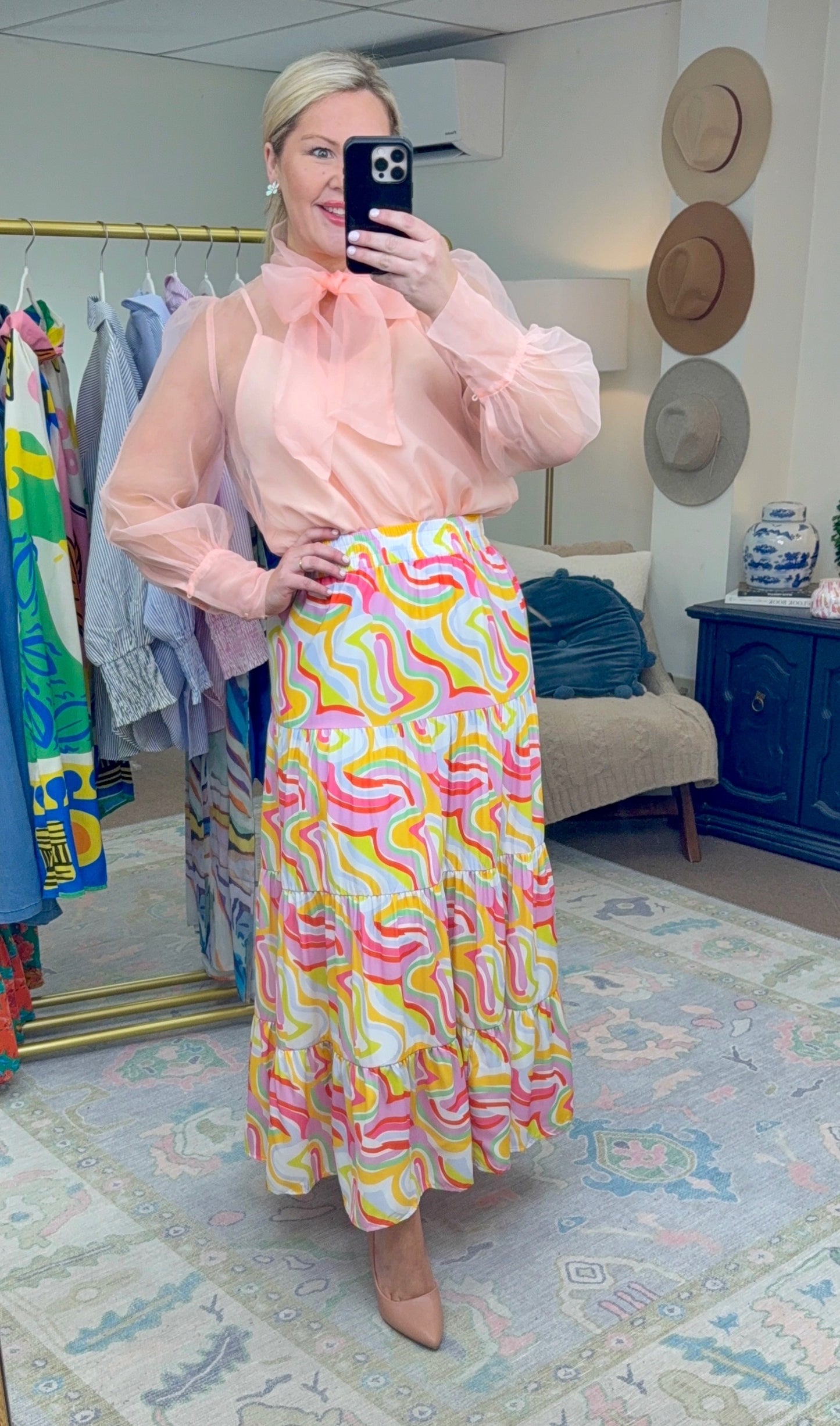 Happy Days Tiered Maxi Skirt