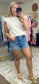 **MORE COLORS** Road Tripping Textured Ruffle Two Piece Short Set
