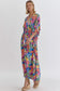 Island Time Print Batwing Dress