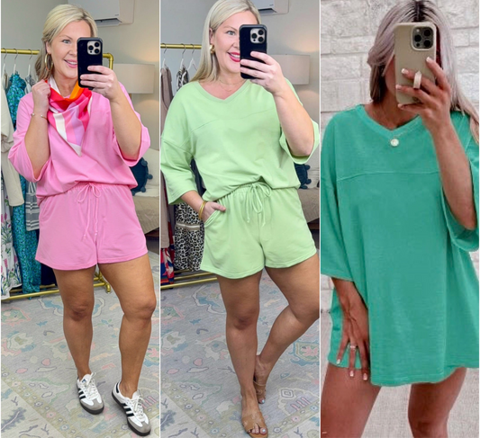 **MORE COLORS** Chillax Slouchy Short Set