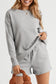 **MORE COLORS** Long Sleeve Textured Two Piece Lounge Set