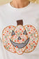 Harvest Hues Floral Pumpkin Patchwork Top