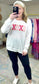 Cream XOXO Patch Sweater