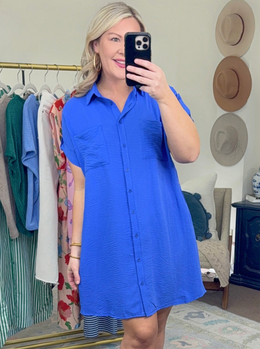 No Fuss Favorite Airflow Shirt Dress