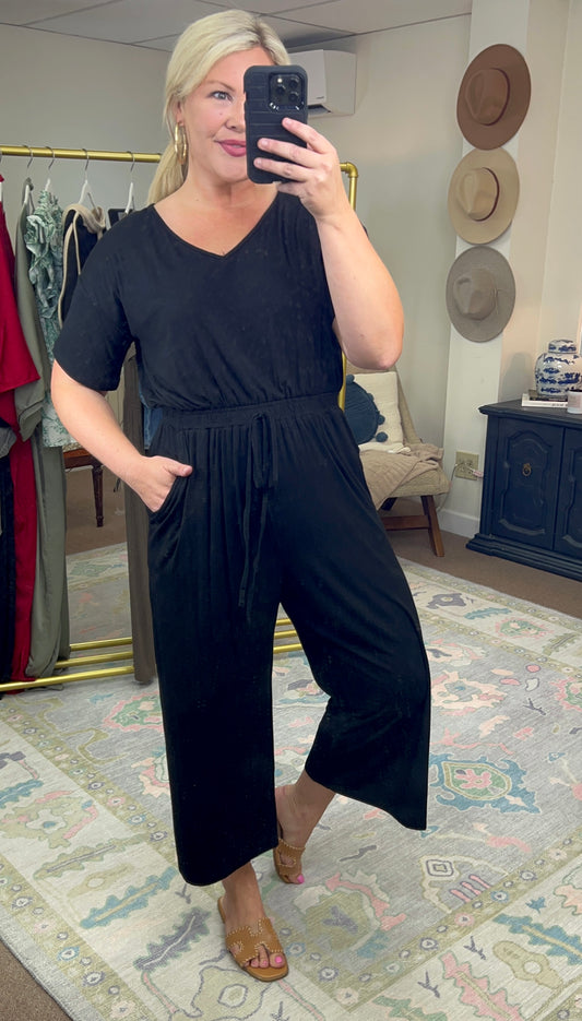 Going Places Wide Leg Jumpsuit