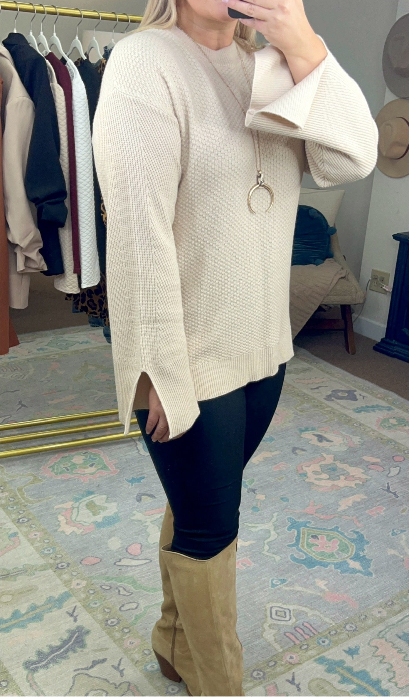 Best Dressed Bell Sleeve Sweater