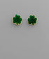 Druzy Clover Stud Earrings