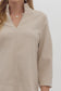 With Distinction Cream Stand Collar Blouse