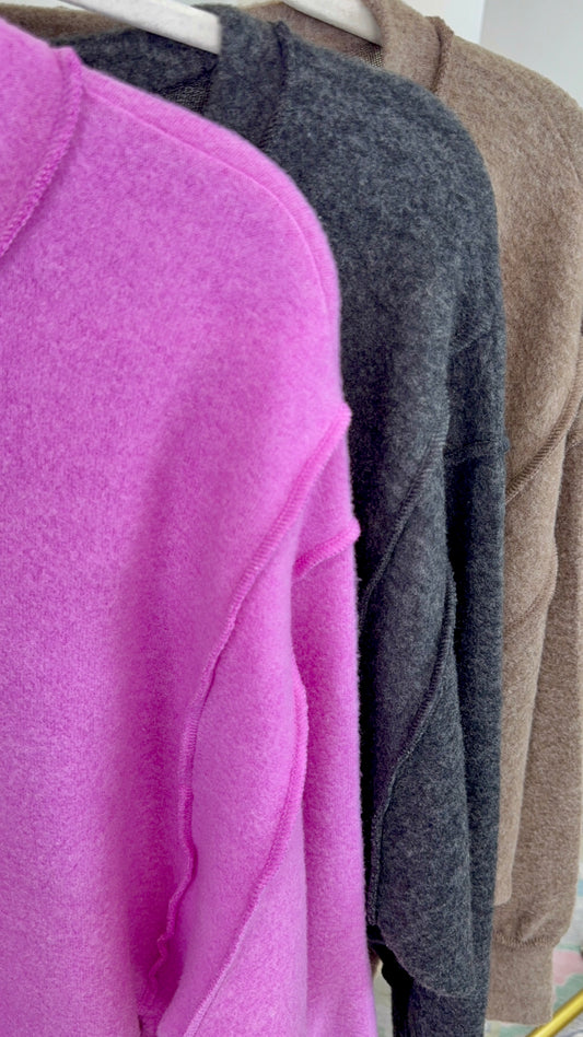 **MORE COLORS** Warm Welcome Brushed Knit Top