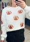 Spice Spice Baby Sequin Pumpkin Crewneck Pullover